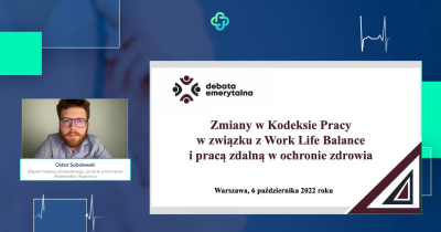 Oskar Sobolewski: Zmiany w Kodeksie pracy w związku z work life balance i pracą zdalną w ochronie zdrowia