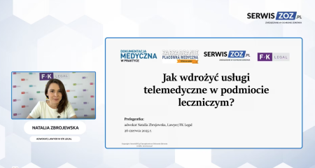 Natalia Zbrojewska: Jak bezpiecznie wdrożyć usługi telemedyczne w podmiocie medycznym