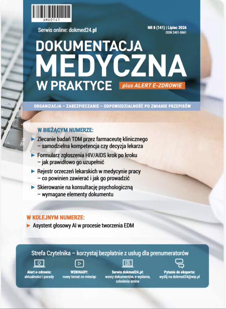 Okładka dokumentacja medyczna