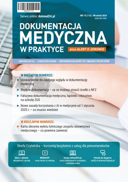 Okładka dokumentacja medyczna